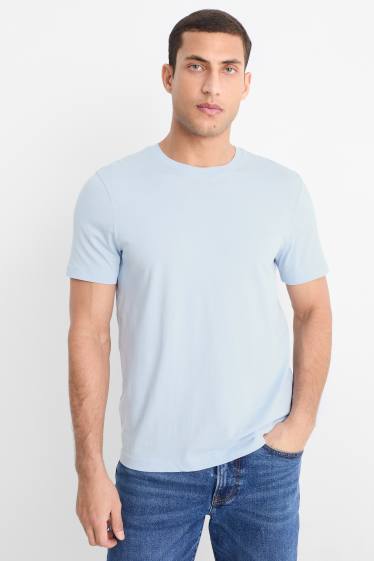 Hommes - T-shirt - regular fit - bleu clair