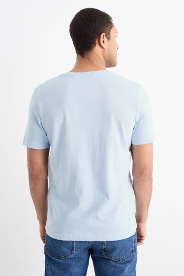Hommes - T-shirt - regular fit - bleu clair