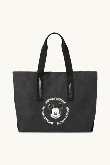 Donna - Shopper grande - Topolino - nero