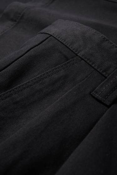 Heren - Chino - relaxed fit - zwart