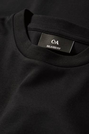 Pánské - Multipack 2 ks - tričko - relaxed fit - černá