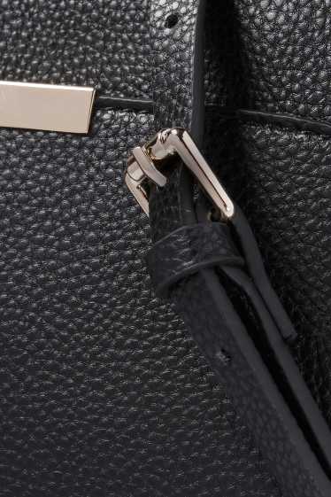 Femmes - Sac d'épaule - synthétique - noir