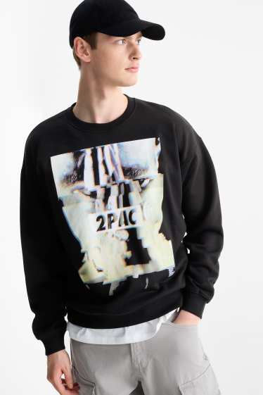 Herren - Sweatshirt - Tupac - schwarz