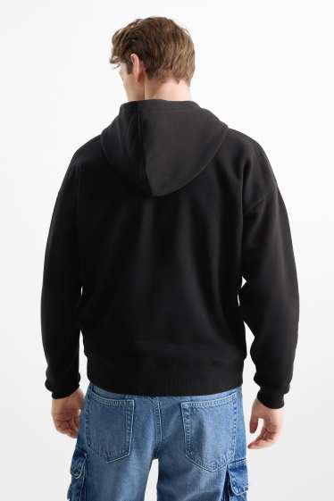 Herren - Oversized-Hoodie - schwarz