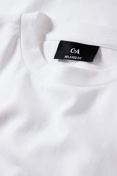 Uomo - Confezione da 2 - t-shirt - relaxed fit - bianco
