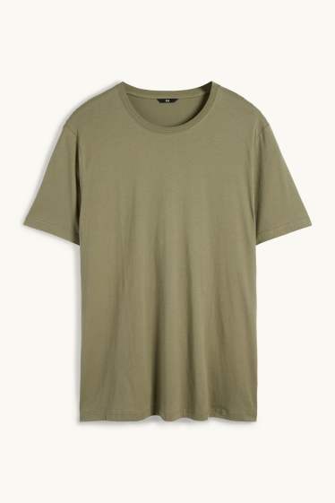 Pánské - Tričko - khaki