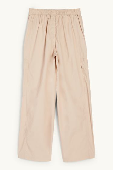 Kinder Mädchen - Cargohose - hellbeige
