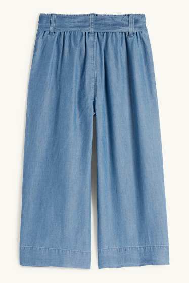 Children Girls - Wide leg jeans - blue