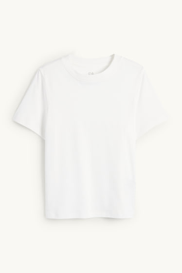 Femmes - T-shirt - slim fit - blanc