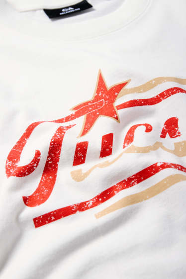 Bărbați - Tricou - relaxed fit - alb-crem