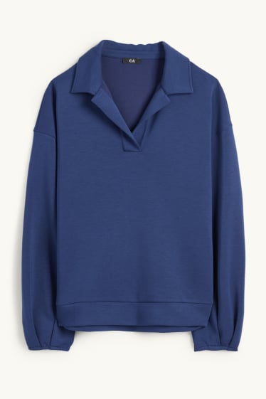 Kobiety - Bluza typu basic - ciemnoniebieski