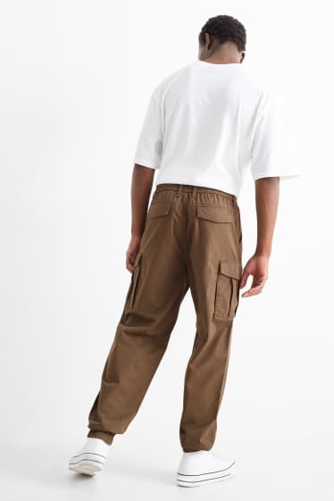 Uomo - Pantaloni cargo - verde scuro