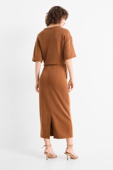 Femmes - Jupe crayon - marron