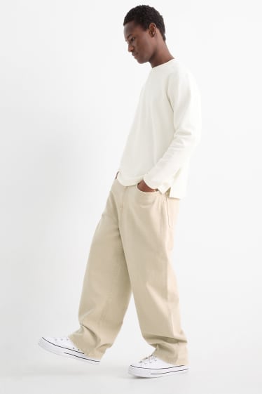 Hombre - Pantalón - baggy fit - topo
