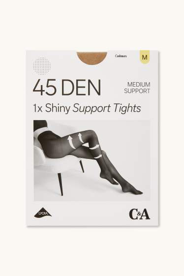 Dames - Panty - LYCRA® - 45 DEN - beige