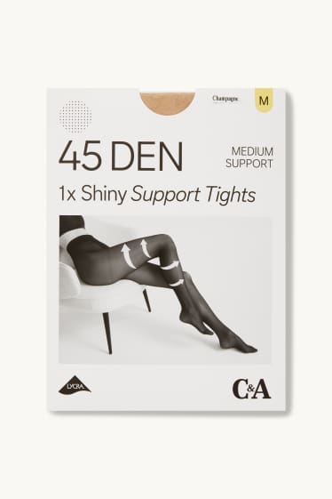 Dames - Panty - LYCRA® - 45 DEN - licht beige