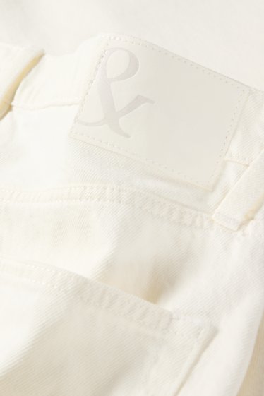 Heren - Regular jeans - crème wit