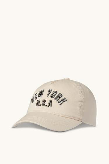 Enfants filles - New York - casquette de baseball - beige