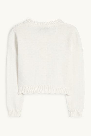 Children Girls - Cardigan - cremewhite