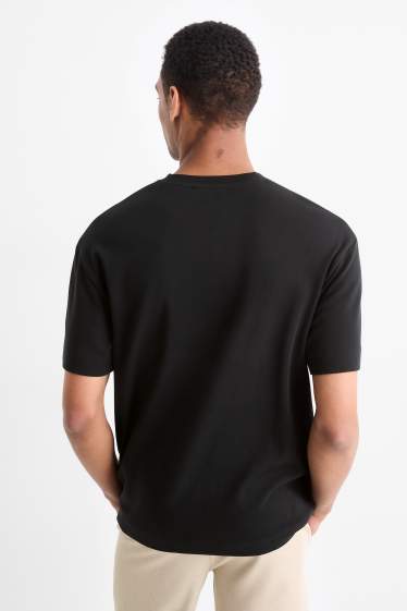 Pánské - Multipack 2 ks - tričko - relaxed fit - černá