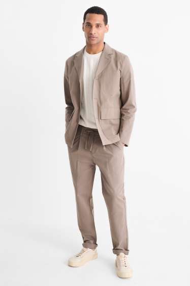 Hommes - Chino - regular fit - gris foncé