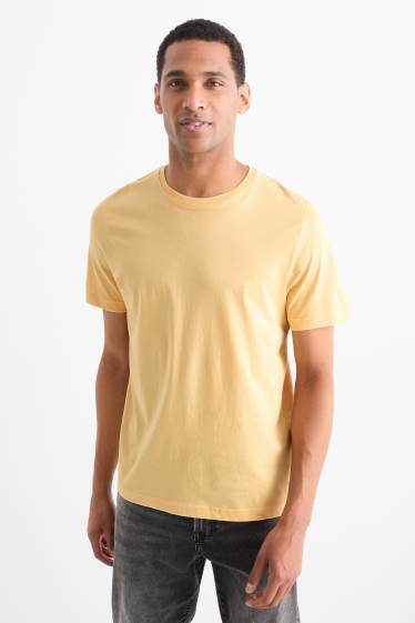 Hommes - T-shirt - regular fit - jaune