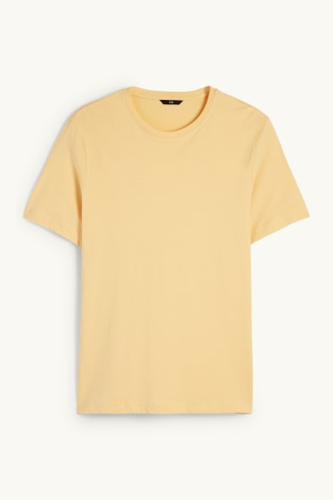 Hommes - T-shirt - regular fit - jaune