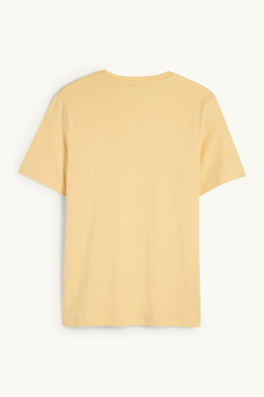 Hommes - T-shirt - regular fit - jaune
