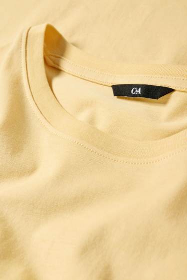 Hommes - T-shirt - regular fit - jaune