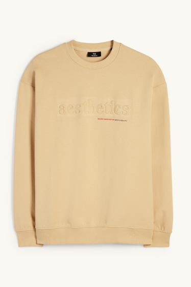 Hommes - Sweat - beige