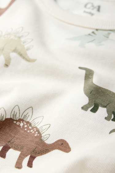 Baby Buben - Dino - Baby-Sweatshirt - cremeweiß