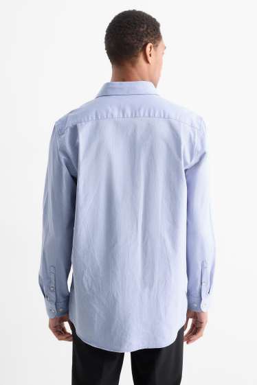 Home - Camisa formal - regular fit - cutaway - fàcil de planxar - blau clar