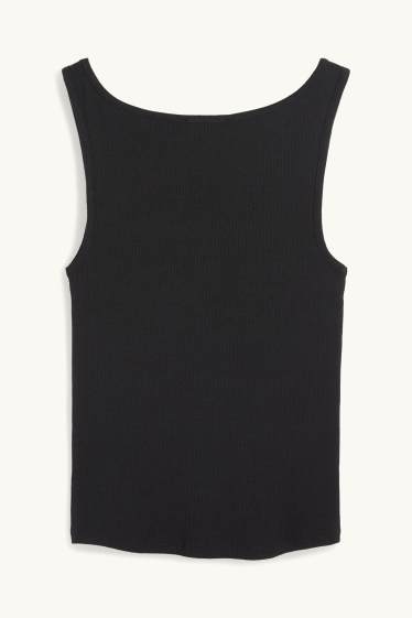 Dames - Korte top - zwart