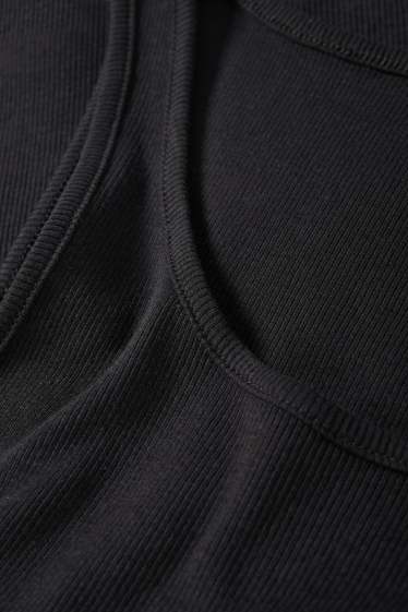 Dames - Korte top - zwart