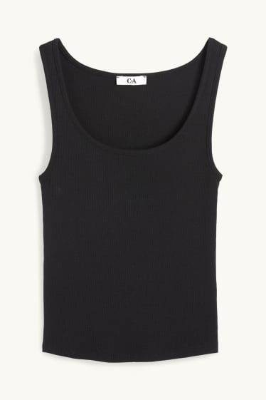 Dames - Korte top - zwart