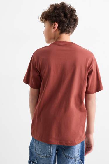 Enfants garçons - Ours basketteur - T-shirt - rouille