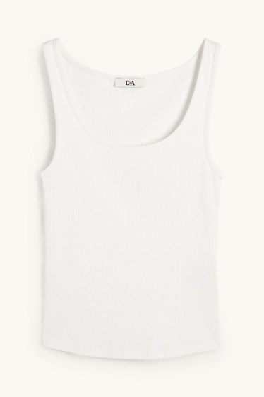 Women - Cropped top - white