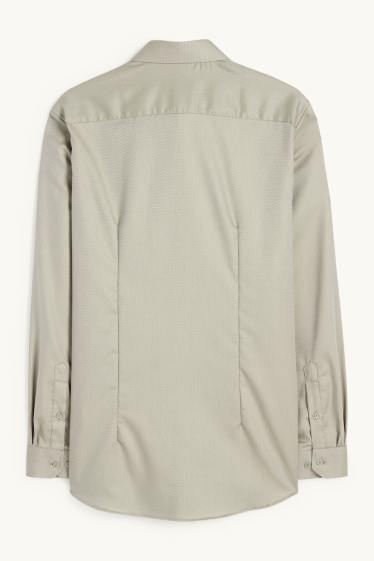 Men - Business shirt - slim fit - kent collar - non-iron - light green