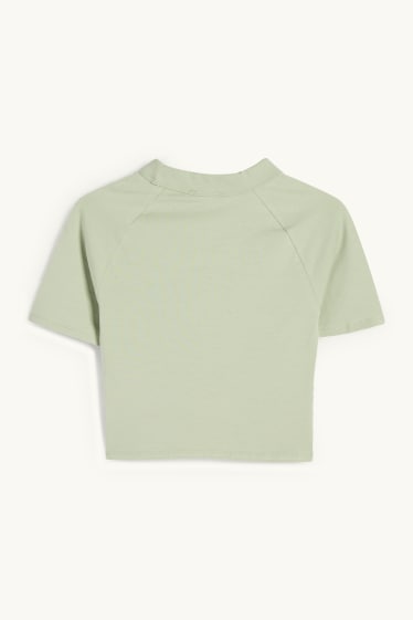Women - Cropped T-shirt - light green
