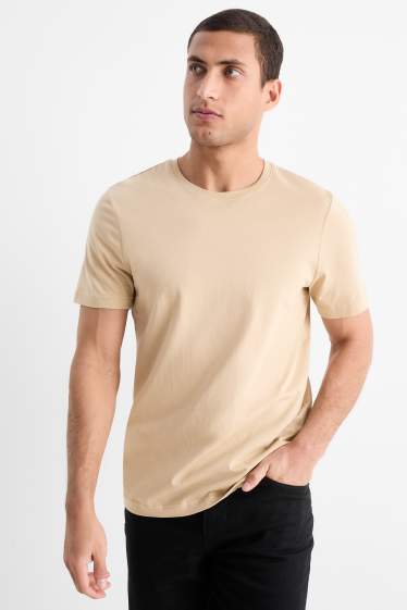 Bărbați - Tricou - regular fit - bej