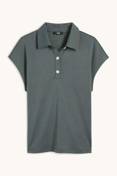 Femmes - Polo - vert foncé