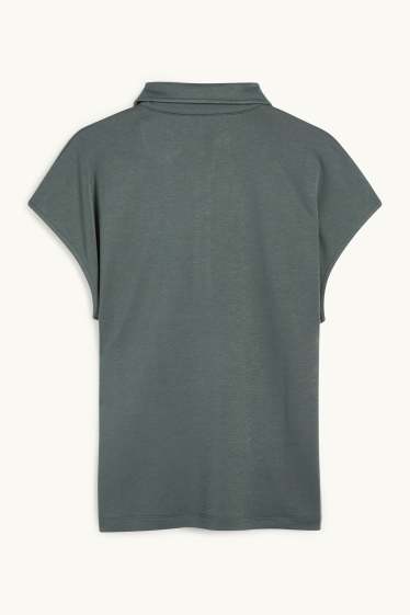 Femmes - Polo - vert foncé