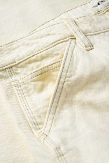 Heren - Relaxed jeans - licht beige