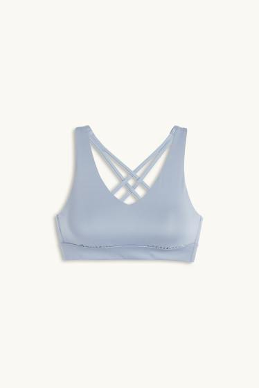 Women - Sports bra - padded - 4 Way Stretch - blue