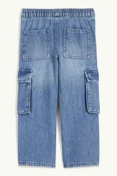 Copii - Băieți - Cargo jeans - denim-albastru