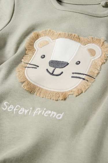 Baby Jungen - Safari - Baby-Pyjama - 2 teilig - hellgrün