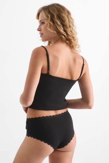 Femmes - Lot de 4 - shortys - noir