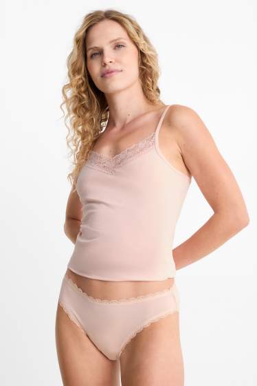 Femmes - Lot de 4 - culottes - rose