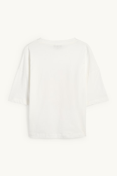 Women - T-shirt - cremewhite