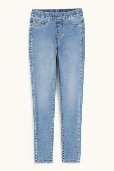 Donna - Jeggings - vita media - skinny fit - jeans azzurro